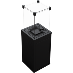 Kratki PATIO/M/G31/37MBAR/CZ/P стекло, черное тиснение с ручным управлением